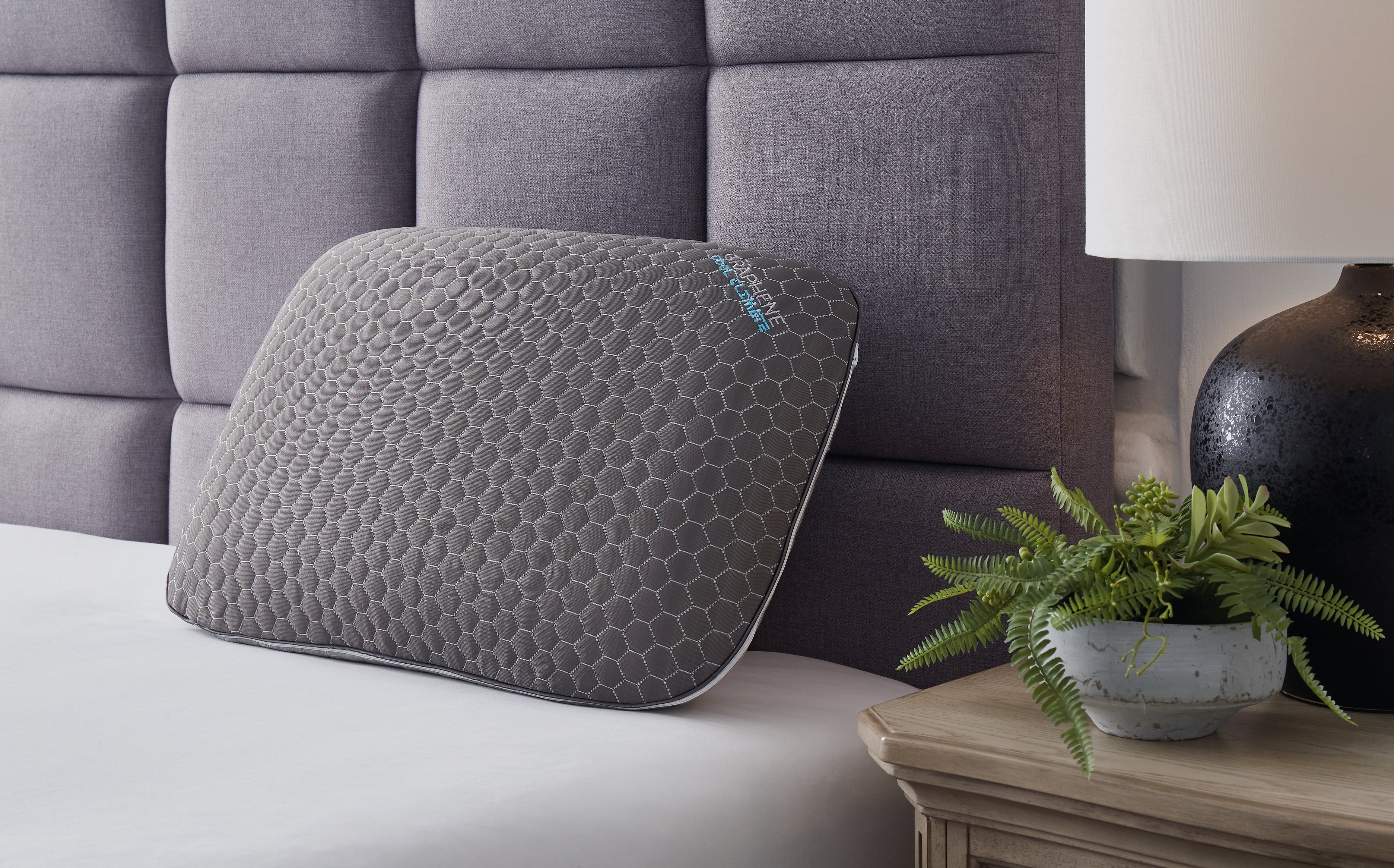 Lullora Furniture - Ashley Furniture - Zephyr 2.0 Pillows - Graphene Contour Pillow / Dark Gray - M52113P