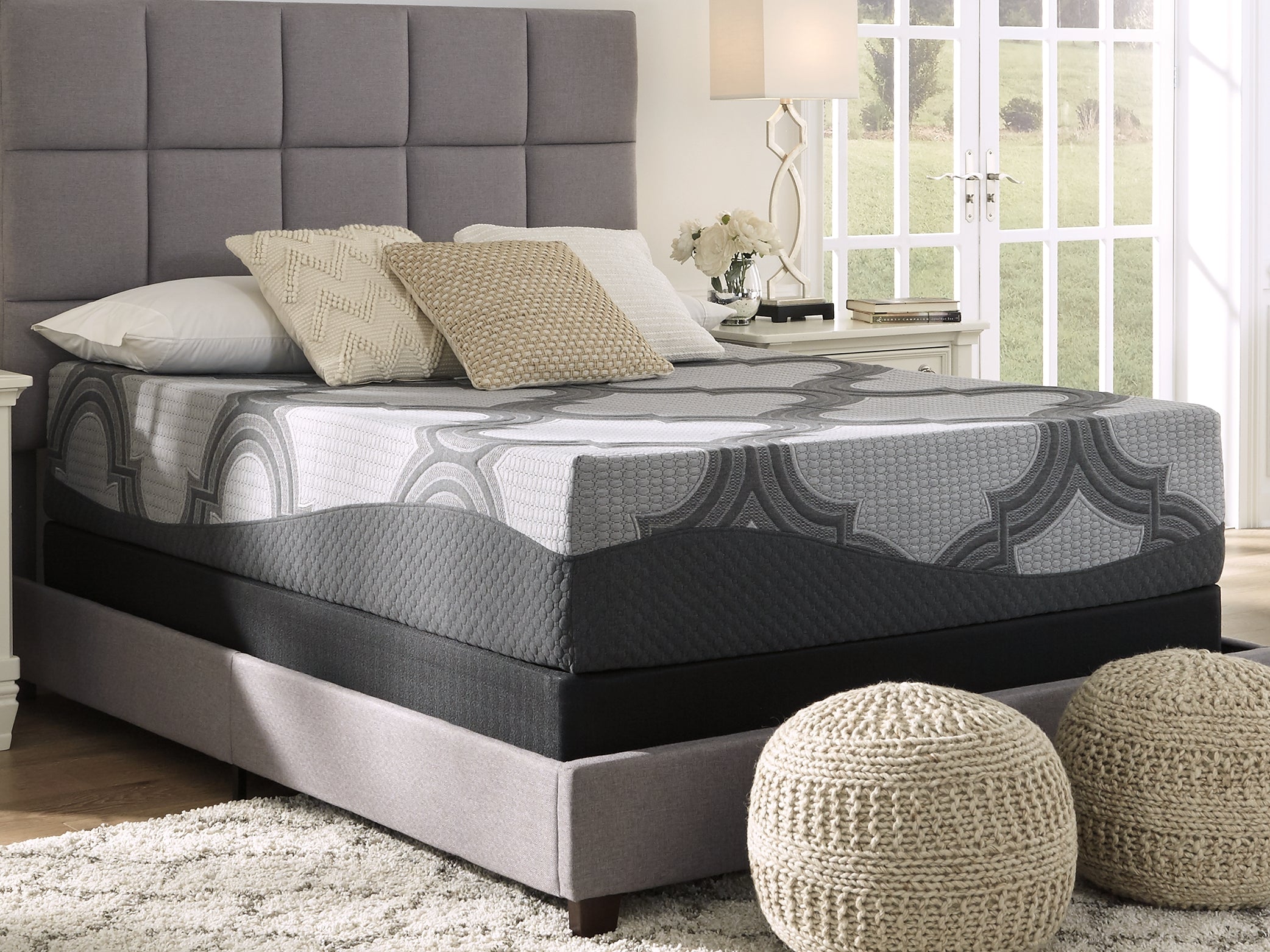 Lullora Furniture - Ashley Furniture - 1100 Series Mattresses - Twin XL / Gray - M52671