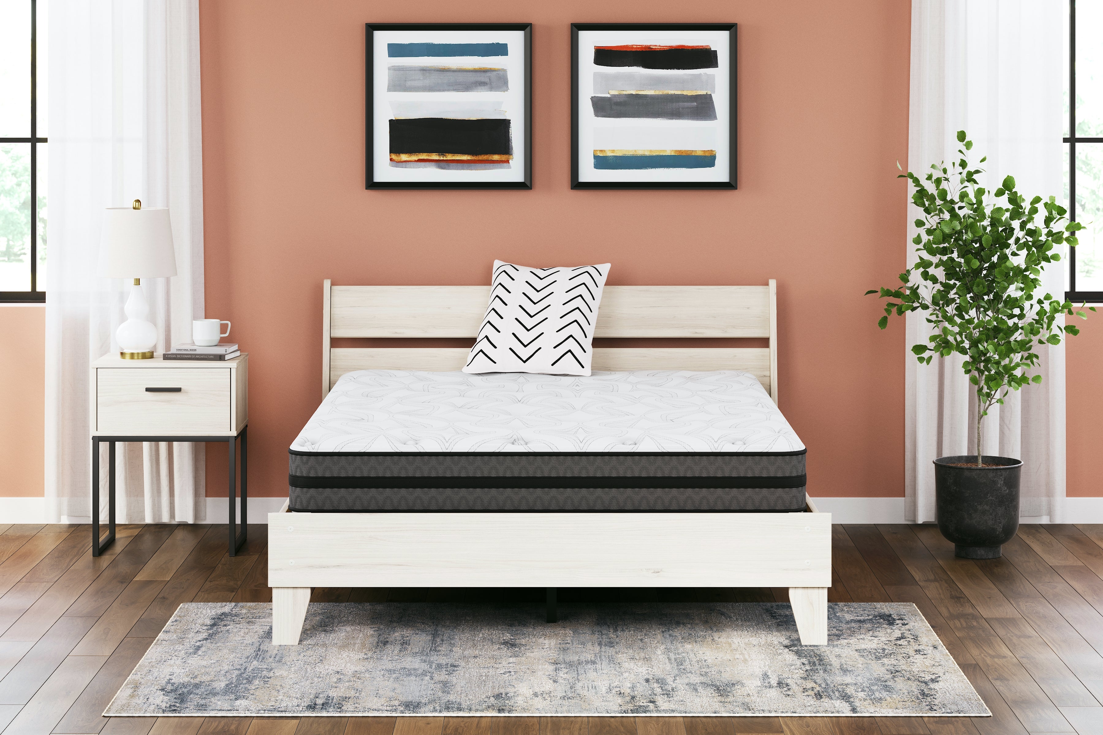 Lullora Furniture - Ashley Furniture - 10 Inch Pocketed Hybrid Mattresses - California King / White - M58951