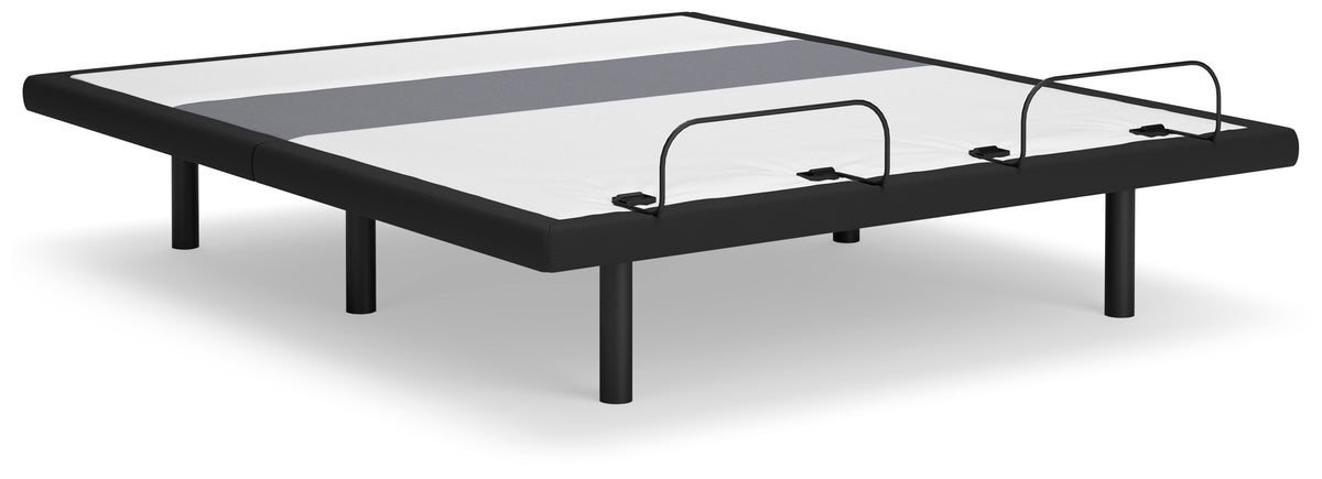 Lullora Furniture - Ashley Furniture - Best Base with Lumbar and Audio King Adjustable Base - King Adjustable Base / Charcoal Gray - M5X542