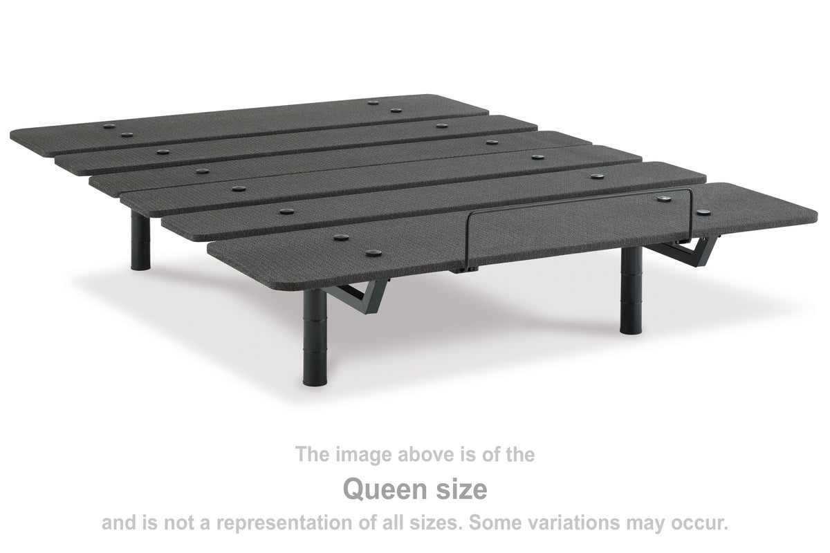 Lullora Furniture - Ashley Furniture - Cosmic Power Base Twin XL Adjustable Base - Twin XL Adjustable Base / Black - M8X272