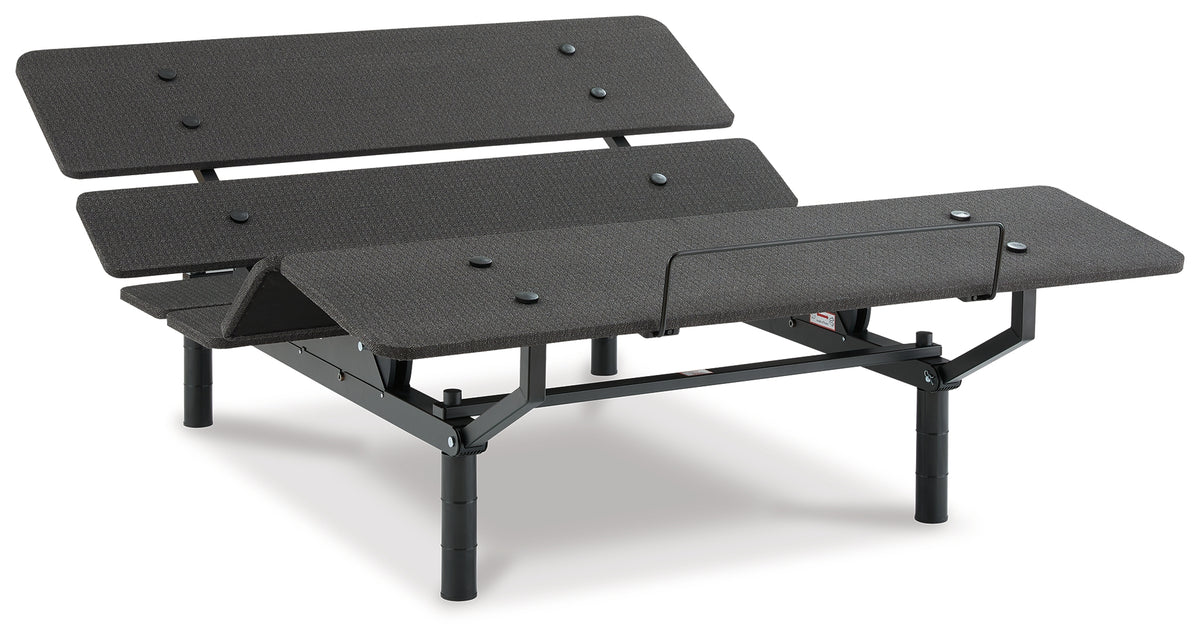 Lullora Furniture - Ashley Furniture - Cosmic Power Base Queen Adjustable Base - Queen Adjustable Base / Black - M8X232