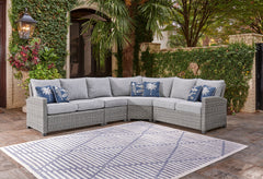 Lullora Furniture - Ashley Furniture - Naples Beach Outdoor - 3-Piece Outdoor Sectional / Light Gray - P439P1