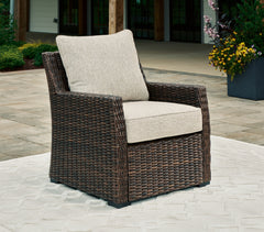 Lullora Furniture - Ashley Furniture - Brook Ranch Outdoor - RECT Multi-Use Table / Brown - P465-625