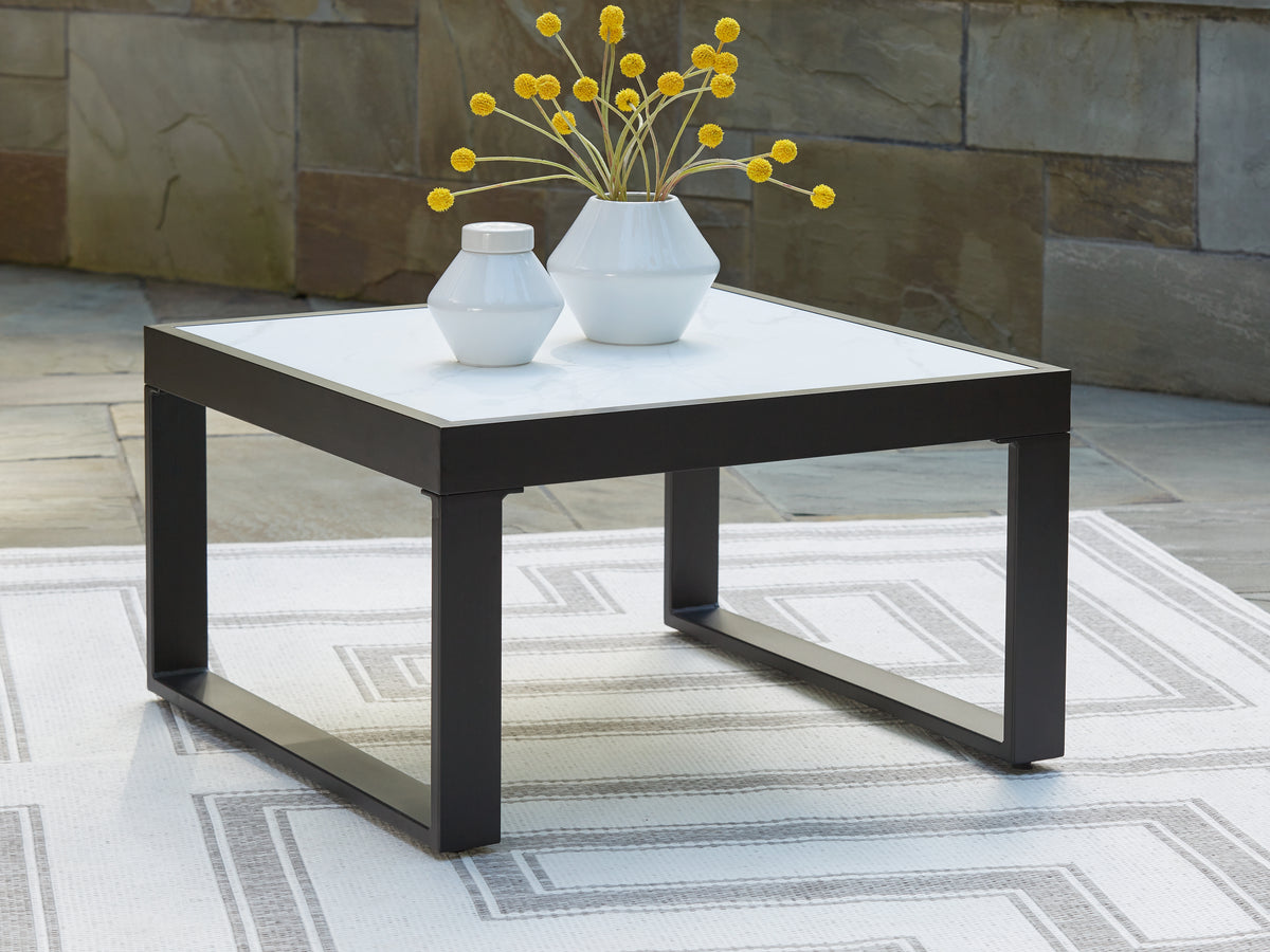 Lullora Furniture - Ashley Furniture - Beachloft Outdoor - 4-Piece Outdoor Sectional / Black/Gray - P490P7