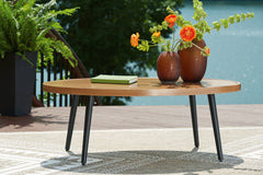 Lullora Furniture - Ashley Furniture - Horizon Hall Outdoor - Cocktail Table / Two-tone Brown - P572-701