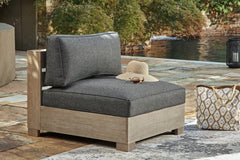 Lullora Furniture - Ashley Furniture - Citrine Park Outdoor - Corner with Cushion (1/CN) / Brown/Charcoal - P660-877