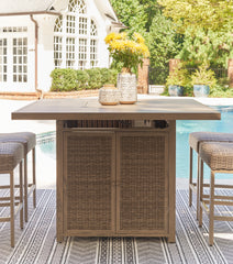 Lullora Furniture - Ashley Furniture - Walton Bridge Outdoor - Barstool (Set of 2) / Driftwood - P749-130