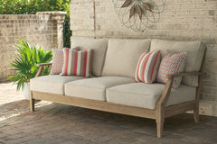Lullora Furniture - Ashley Furniture - Clare View Outdoor - Corner with Cushion / Beige - P801-877