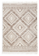 Lullora Furniture - Ashley Furniture - Odedale Rug - 8' x 10' Rug / Tan/Cream - R406061
