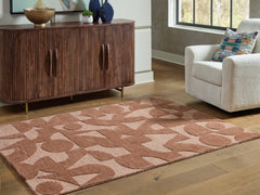 Lullora Furniture - Ashley Furniture - Perrenton Rug - 8' x 10' Rug / Clay - R407201