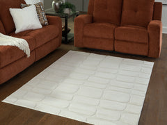 Lullora Furniture - Ashley Furniture - Malvinsboro Rug - Washable 5' x 7' Area Rug / Sandstone - R407442