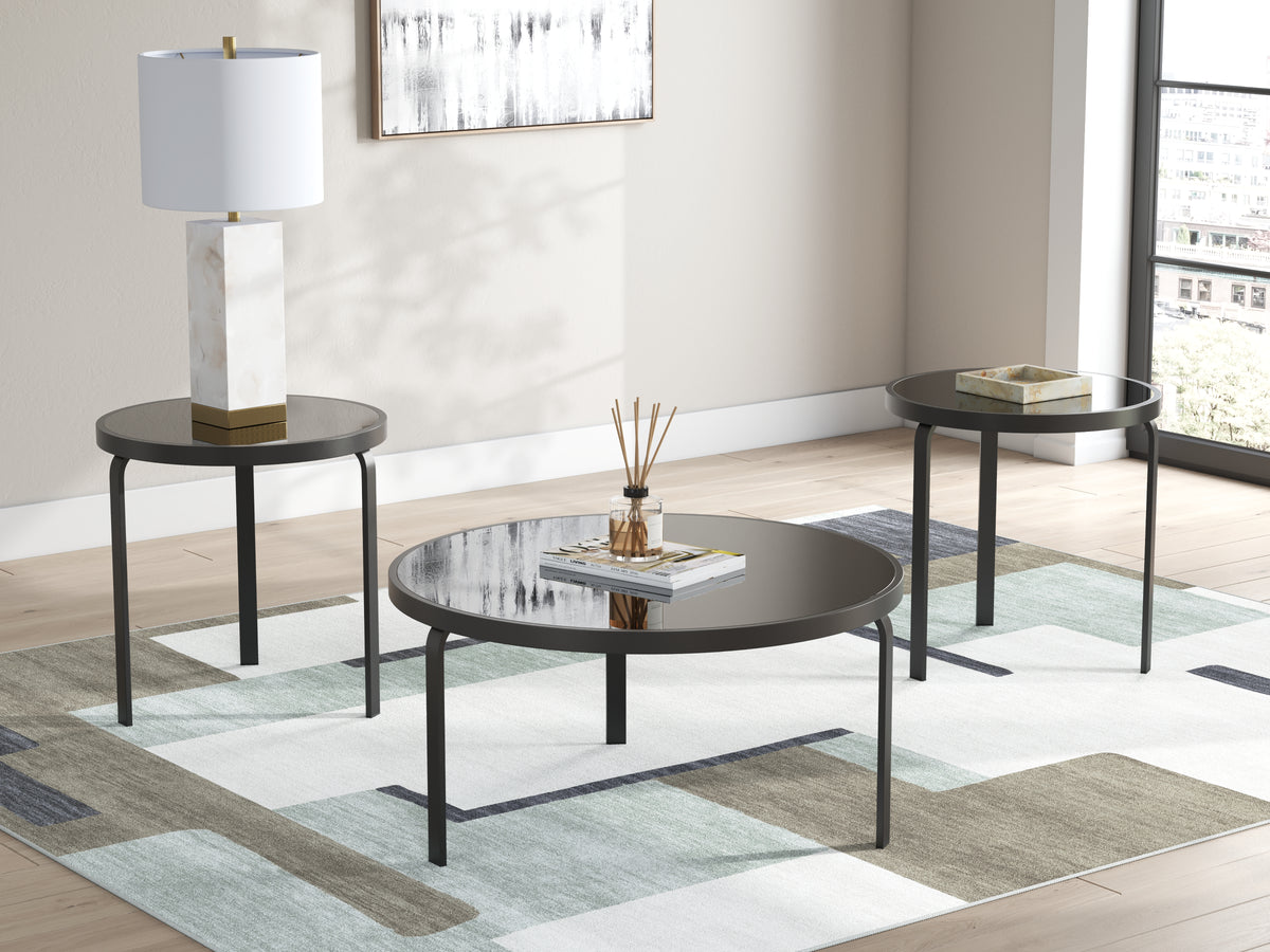 Lullora Furniture - Ashley Furniture - Dorylin Table (Set of 3) - Occasional Table Set (3/CN) / Black - T139-13