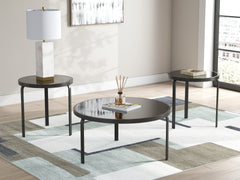 Lullora Furniture - Ashley Furniture - Dorylin Table (Set of 3) - Occasional Table Set (3/CN) / Black - T139-13
