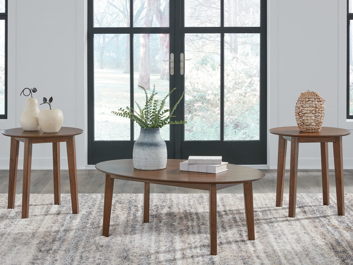 Lullora Furniture - Ashley Furniture - Gordonay Table (Set of 3) - Occasional Table Set (3/CN) / Brown - T155-13