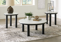 Lullora Furniture - Ashley Furniture - Xandrum Table (Set of 3) - Occasional Table Set (3/CN) / Black/White - T159-13