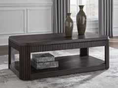 Lullora Furniture - Ashley Furniture - Carlibrie Lift-Top Coffee Table - Lift Top Cocktail Table / Warm Brown - T700-9