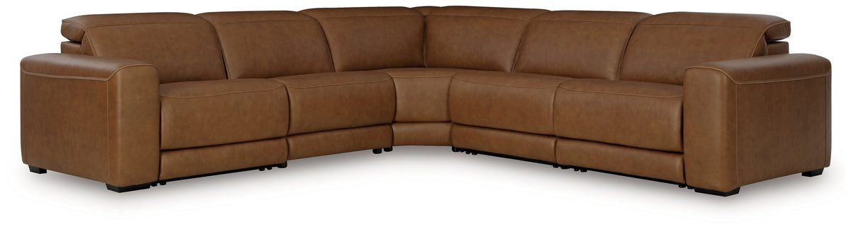 Lullora Furniture - Ashley Furniture - Magic Man Sectional - 2-Piece Power Reclining Sectional Loveseat / Caramel - PCU10700S1