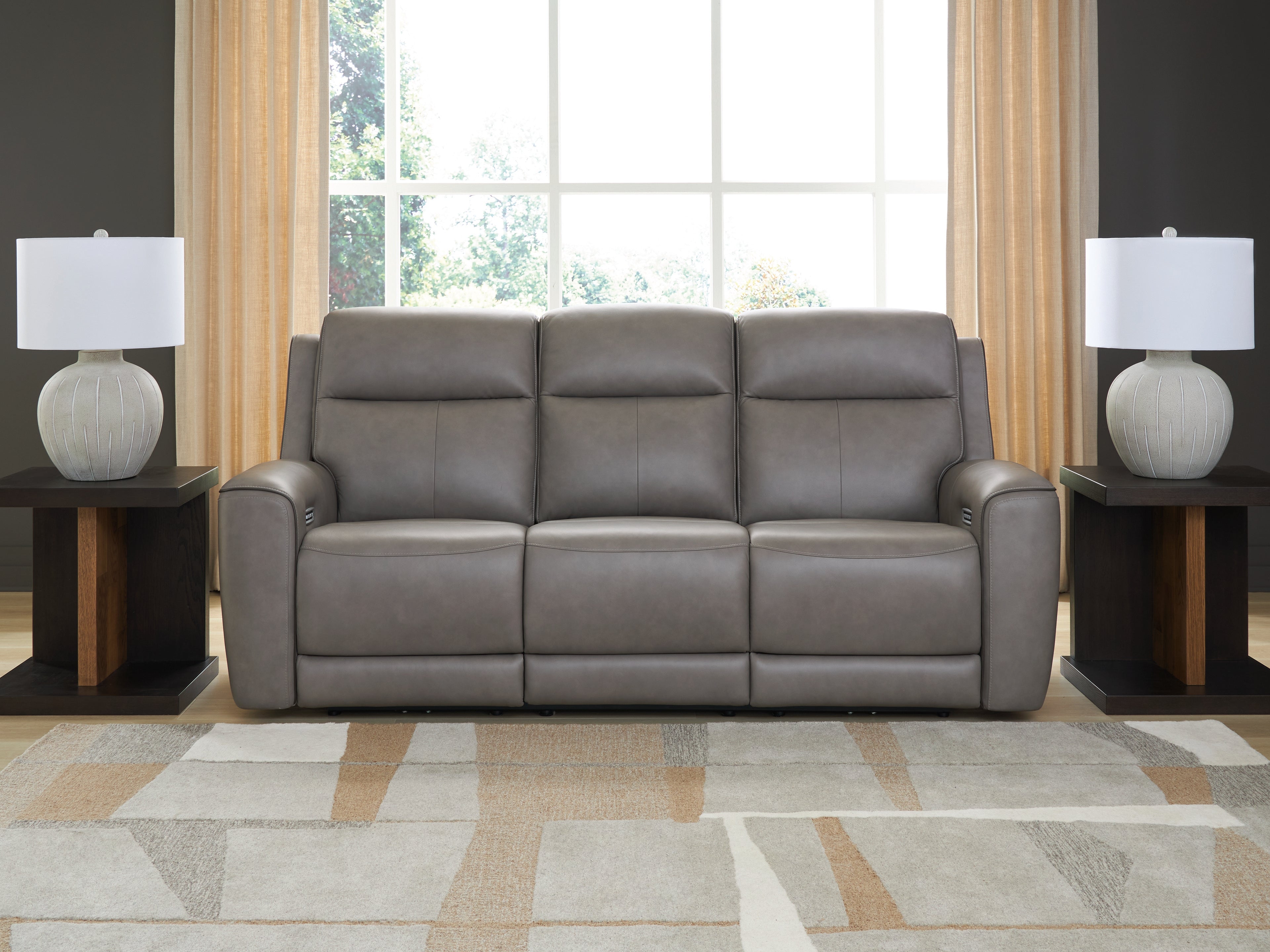 Lullora Furniture - Ashley Furniture - 5Z-Comfort Living Room - PWR REC Sofa with ADJ Headrest / Coin - PCU1090015