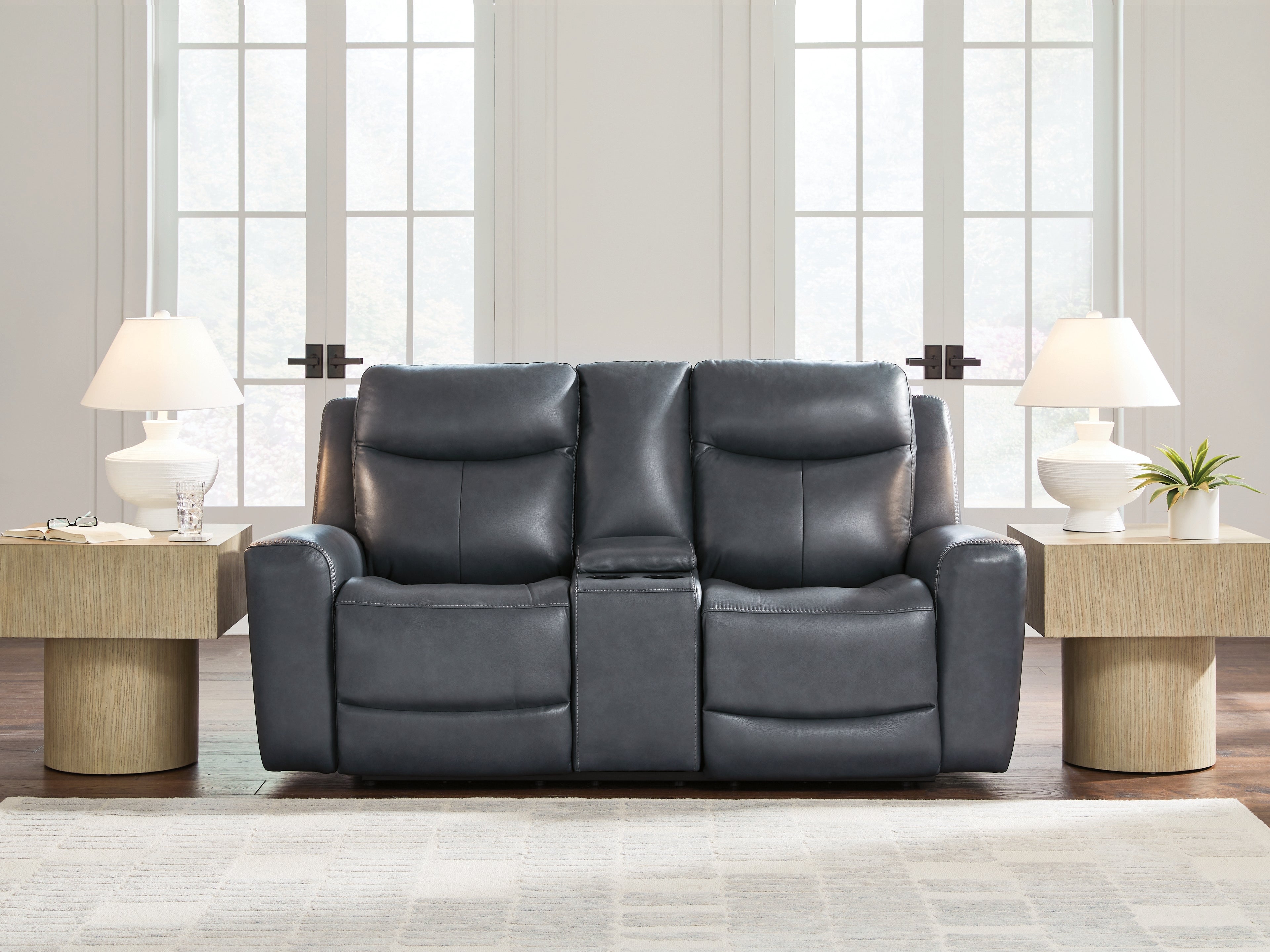 Lullora Furniture - Ashley Furniture - Next Move Living Room - PWR REC Loveseat/CON/ADJ HDRST / Admiral - PCU1210018