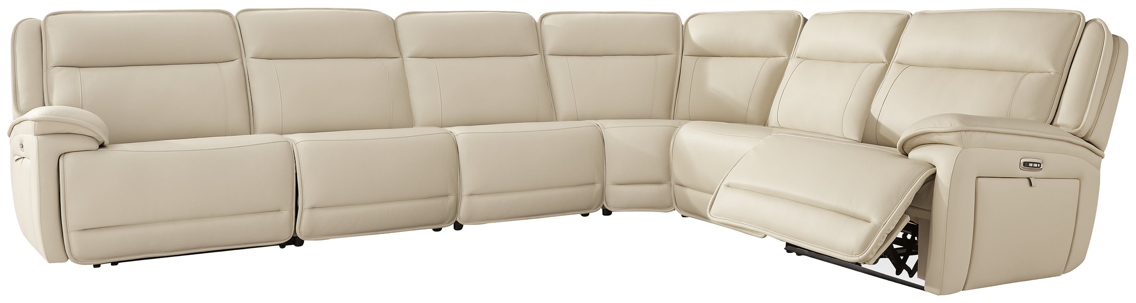 Lullora Furniture - Ashley Furniture - Double Deal Sectional - 6-Piece Reclining Sectional / Almond - U13001S7