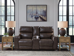 Lullora Furniture - Ashley Furniture - Crossplex Living Room - PWR REC Sofa with ADJ Headrest / Smoke - PCU6450615