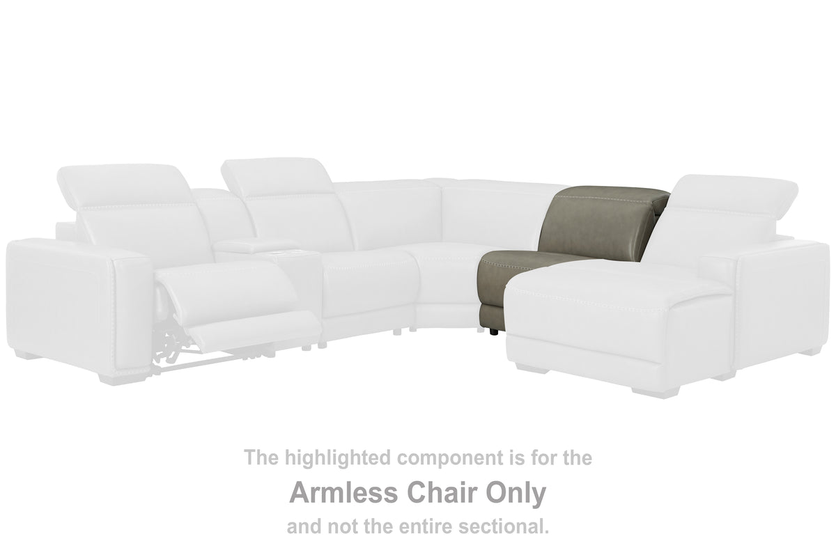 Lullora Furniture - Ashley Furniture - Correze Sectional - 3-Piece Power Reclining Sectional with Chaise / Gray - U94202S11