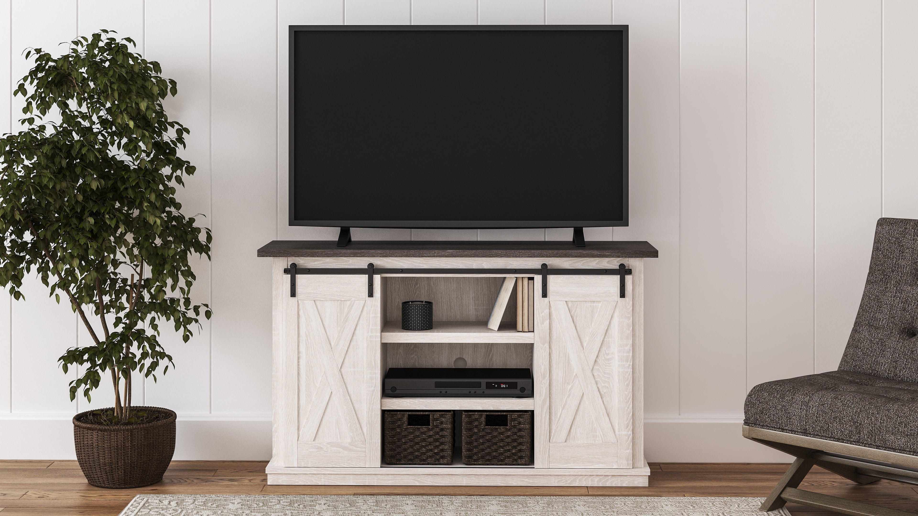 Lullora Furniture - Ashley Furniture - Dorrinson 54" TV Stand - 54" / Two-tone - W287-48