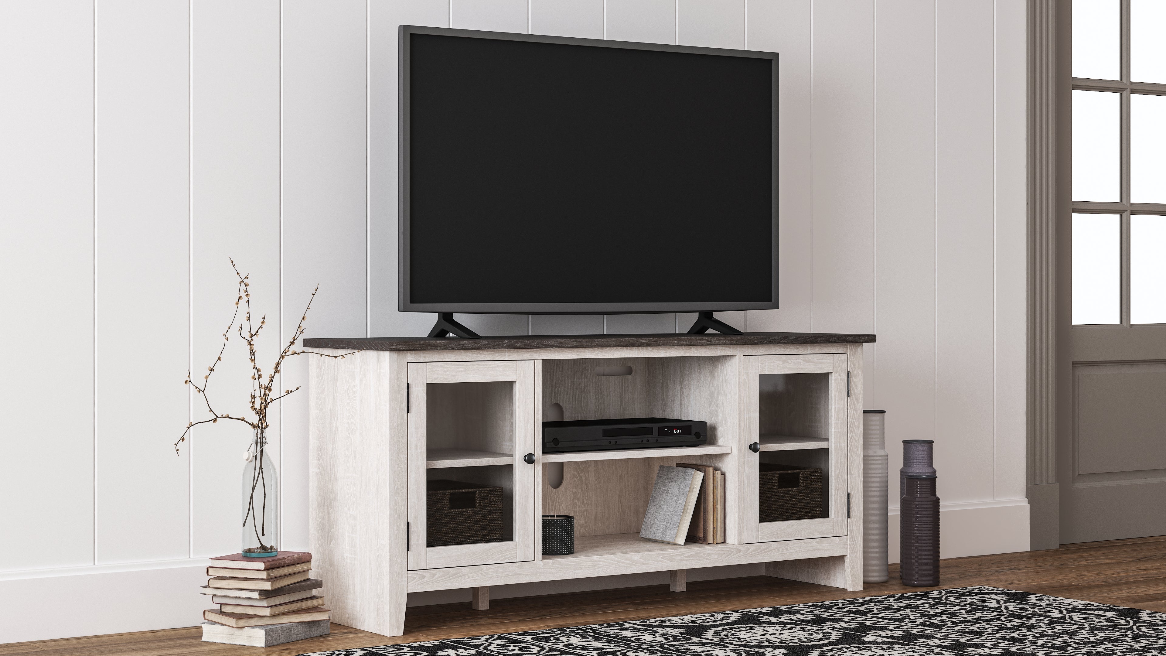 Lullora Furniture - Ashley Furniture - Dorrinson 60" TV Stand - 60" / Two-tone - W287-68