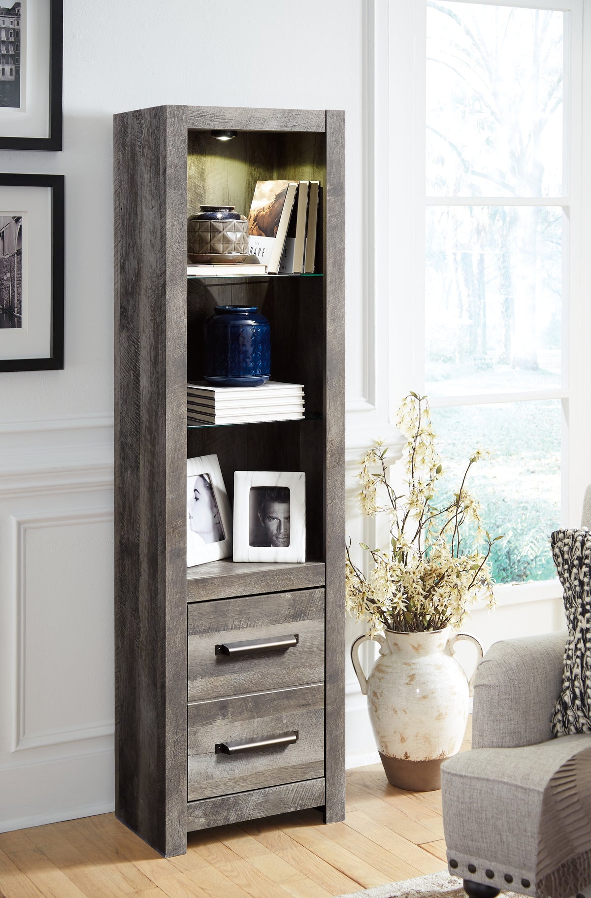 Lullora Furniture - Ashley Furniture - Wynnlow Entertainment Center - Pier / Gray - W440-24