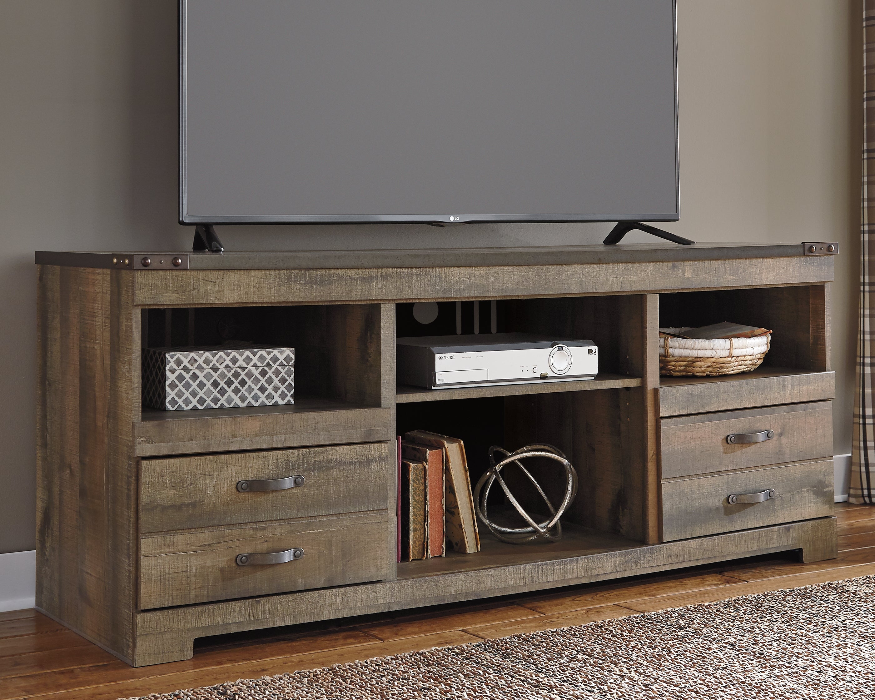 Lullora Furniture - Ashley Furniture - Trinell TV Stand - 63" / Brown - W446-68