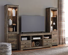 Lullora Furniture - Ashley Furniture - Trinell 3-Piece Entertainment Center - 3-Piece Entertainment Center / Brown - W446W18