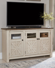 Lullora Furniture - Ashley Furniture - Bolanburg 60" TV Stand - 60" / White/Weathered Gray - W647-38