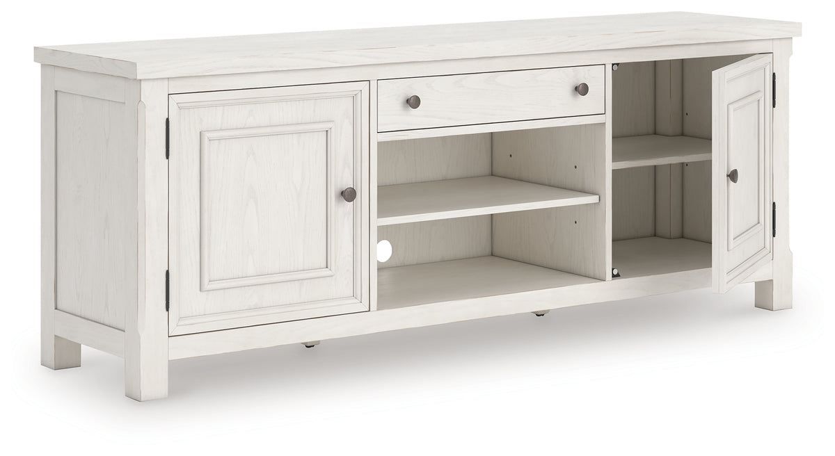 Lullora Furniture - Ashley Furniture - Robbinsdale 72" TV Stand - 72" / Antique White - W742-68