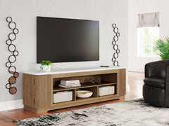 Lullora Furniture - Ashley Furniture - Camdill 80" TV Stand - 80" / Light Brown - W808-68