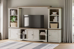 Lullora Furniture - Ashley Furniture - Havalance Entertainment Center - Bridge / Two-tone - W814-35